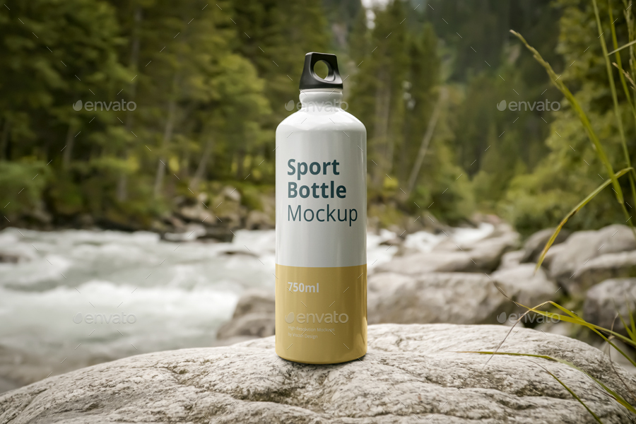 Sport Bottle Mockup PSD