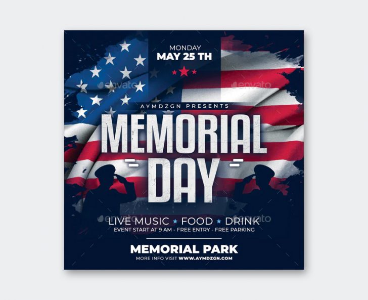 7 Best Memorial Day Flyer Templates • PSD design