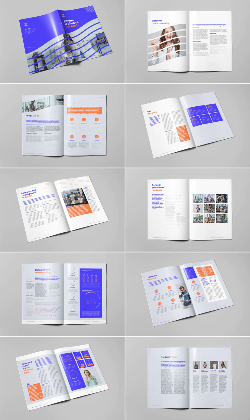 Clean Business Brochure Layout