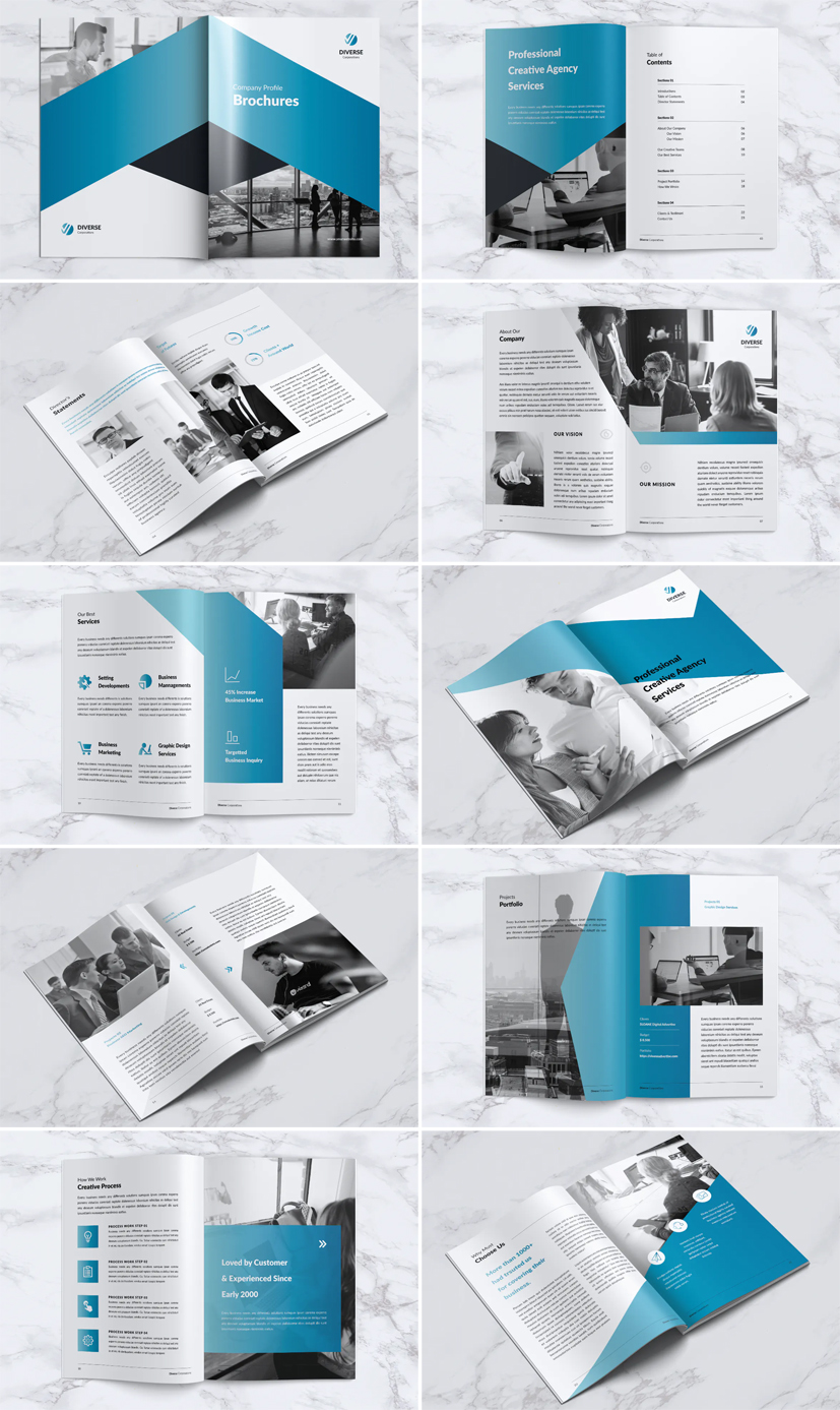 Company Profile Brochure Template MS Word