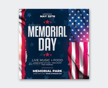 7 Best Memorial Day Flyer Templates • PSD design