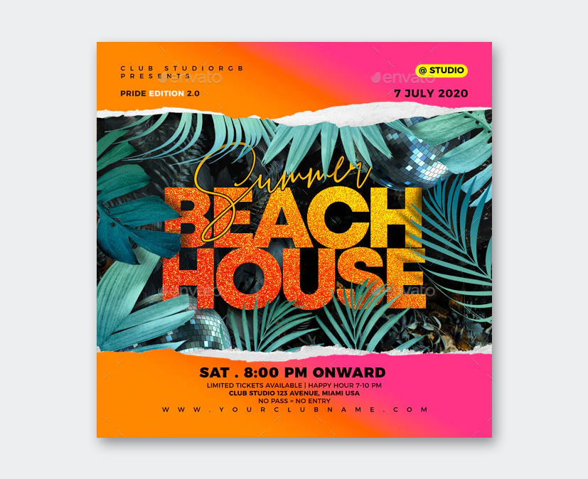 Event Summer Party Flyer Template