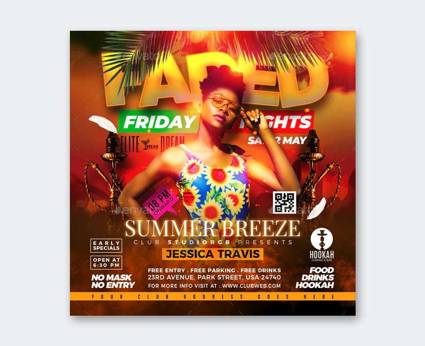 Friday Nights Party Flyer Template