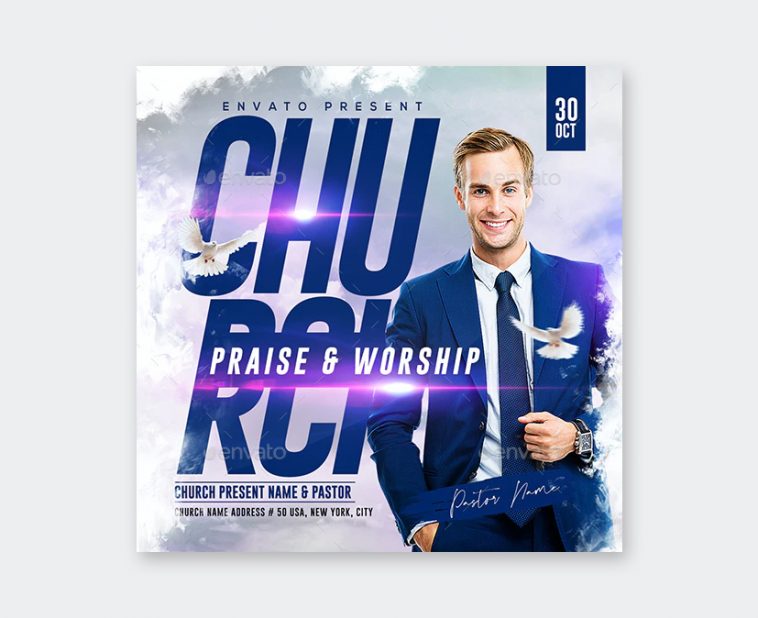 10 Best Worship Night Flyer Templates Psd • Psd Design 8198