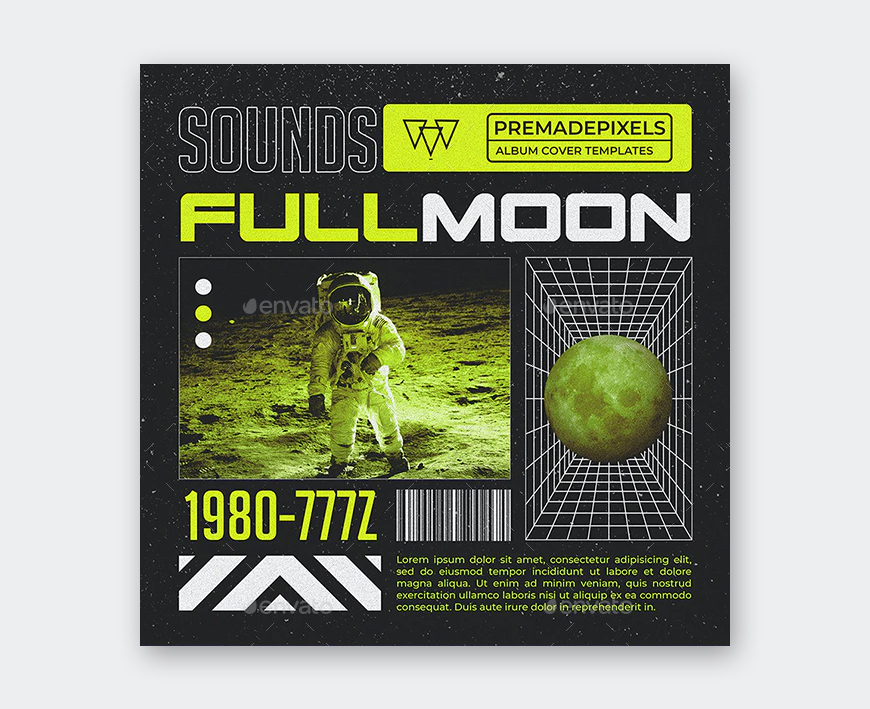 Full Moon Album Cover Design