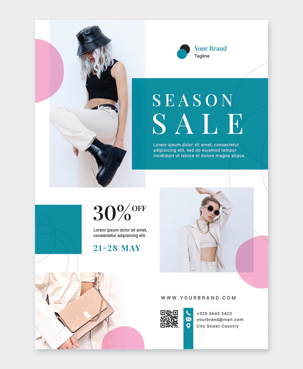 PSD Fashion Sale Flyer Template