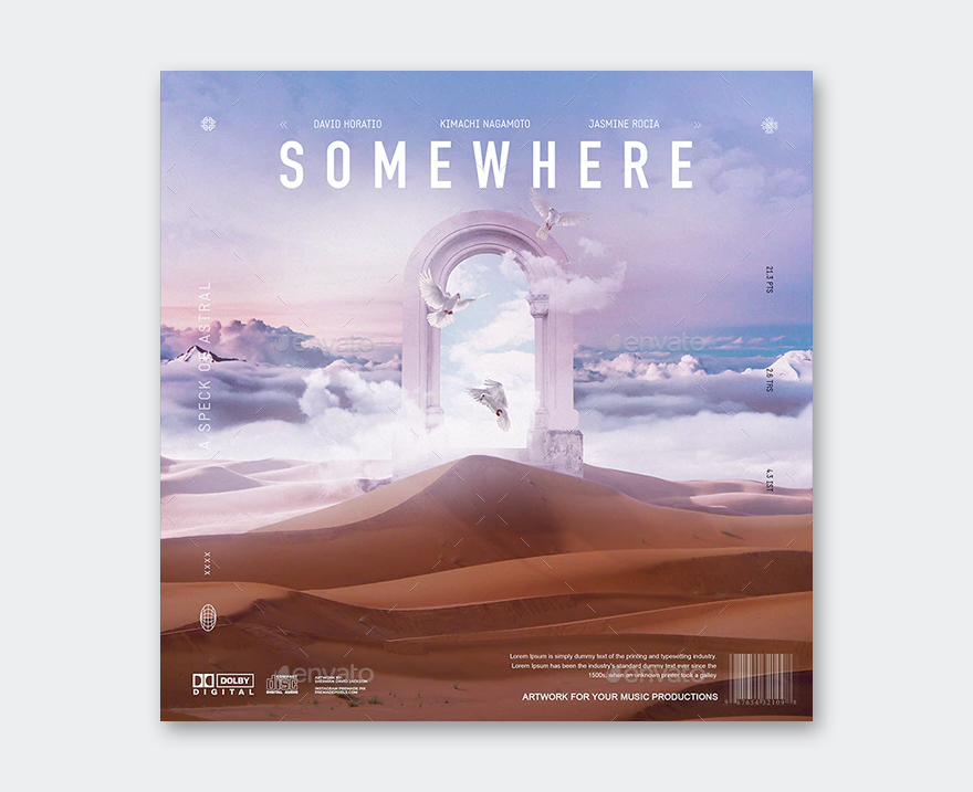 Somewhere Album Cover Template