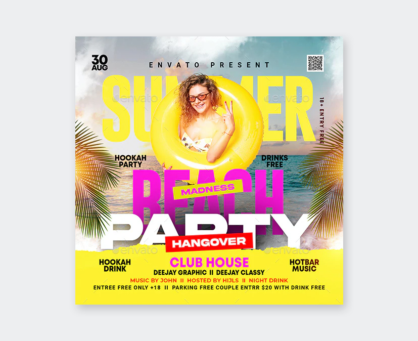 Colorful Summer Flyer Template