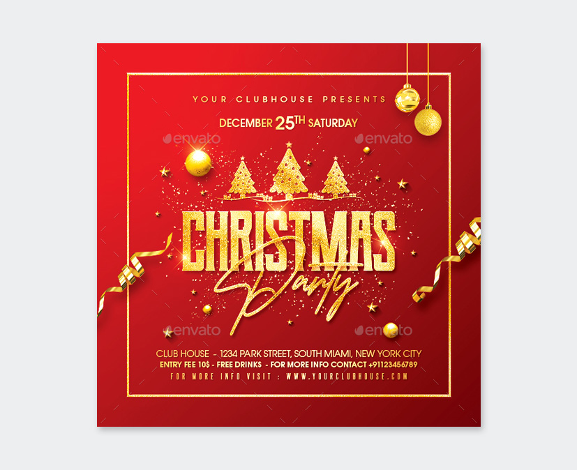 Christmas Flyer Design PSD