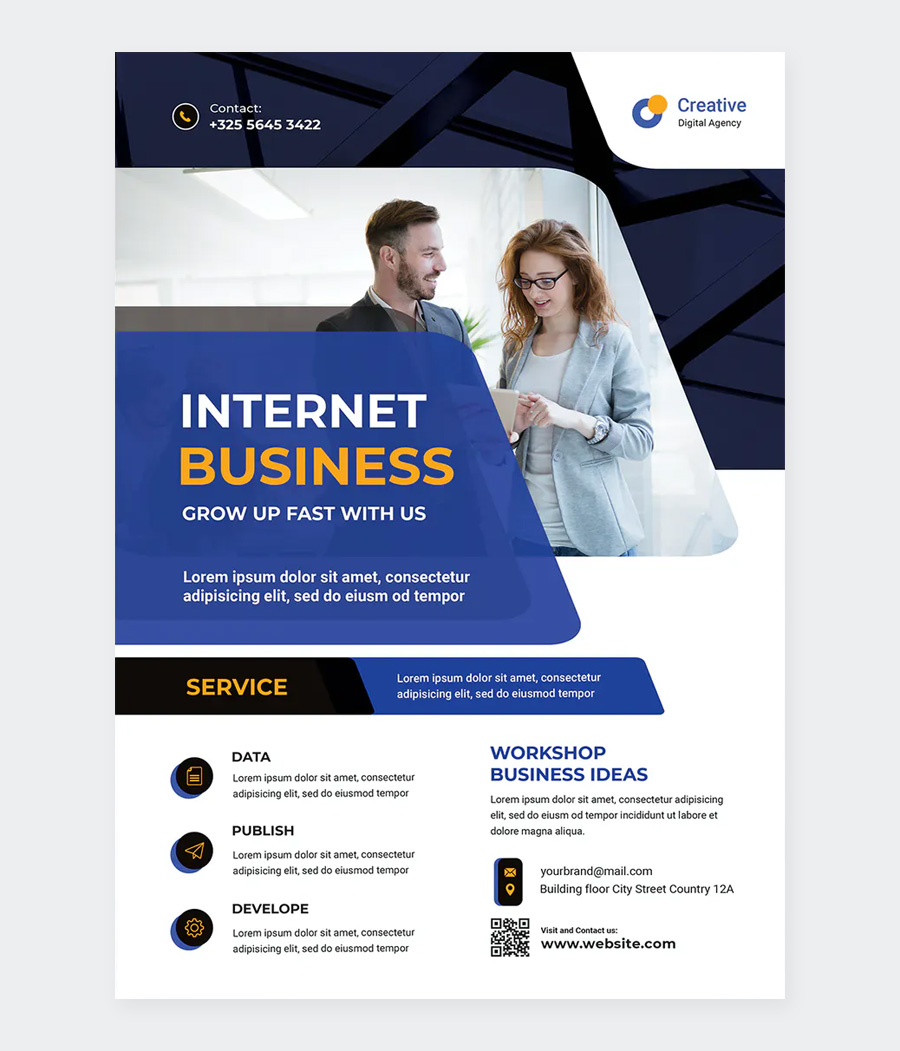 Internet Business Flyer Template