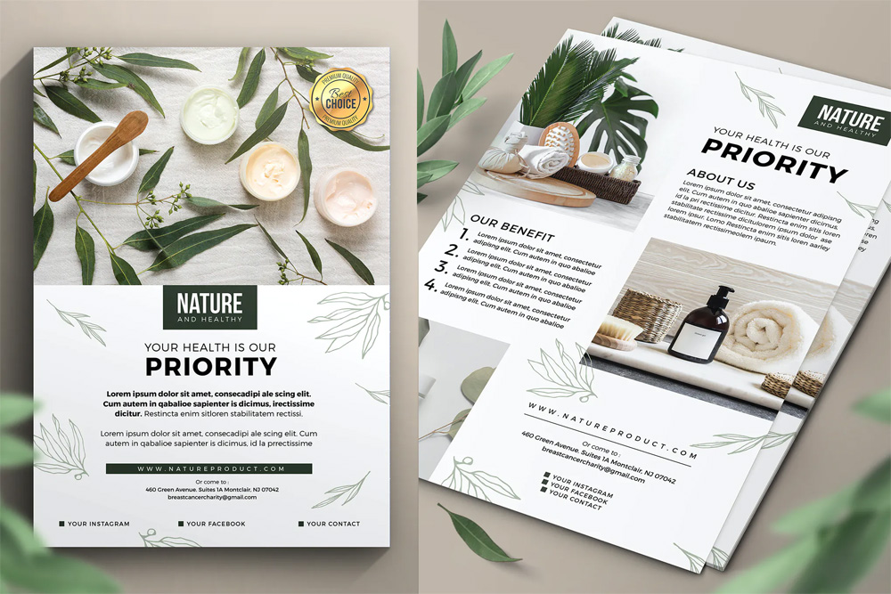 Nature Product Flyer Design