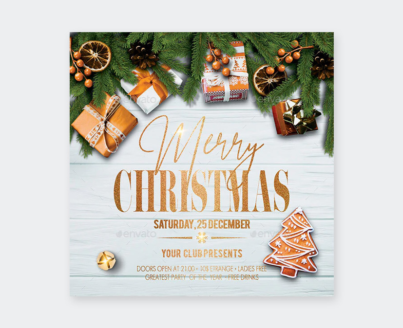 PSD Christmas Flyer Template