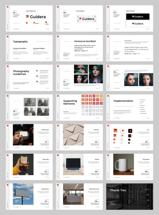 Brand Manual PowerPoint Template • PSD design