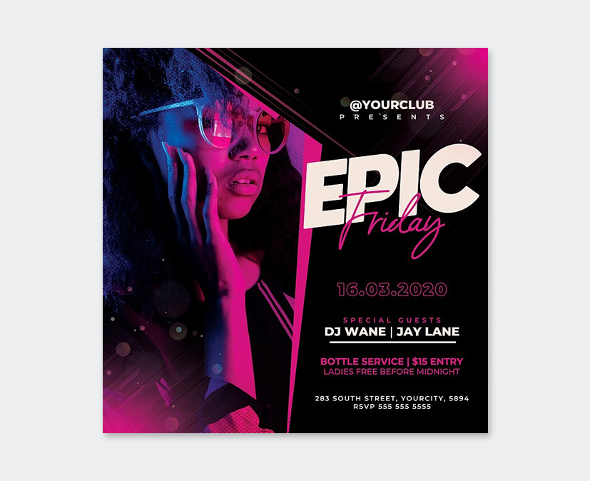 Nightclub Elent Party Flyer