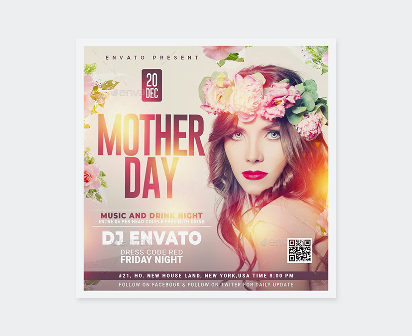 Elegant Mothers Day Flyer Template