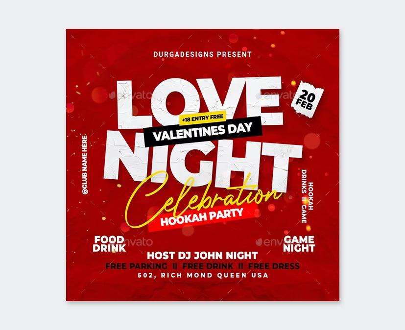 Love Night Flyer Design