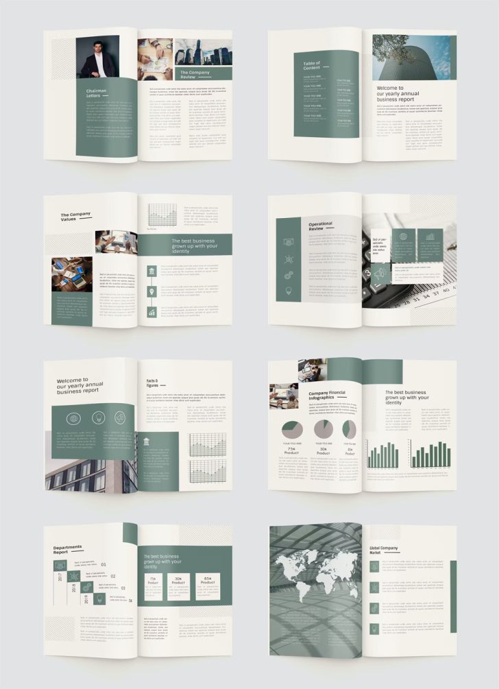 10 Best Annual Report Templates InDesign • PSD design