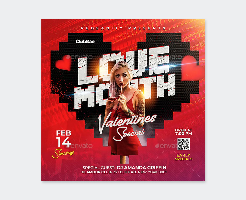 PSD Valentines Flyer Template