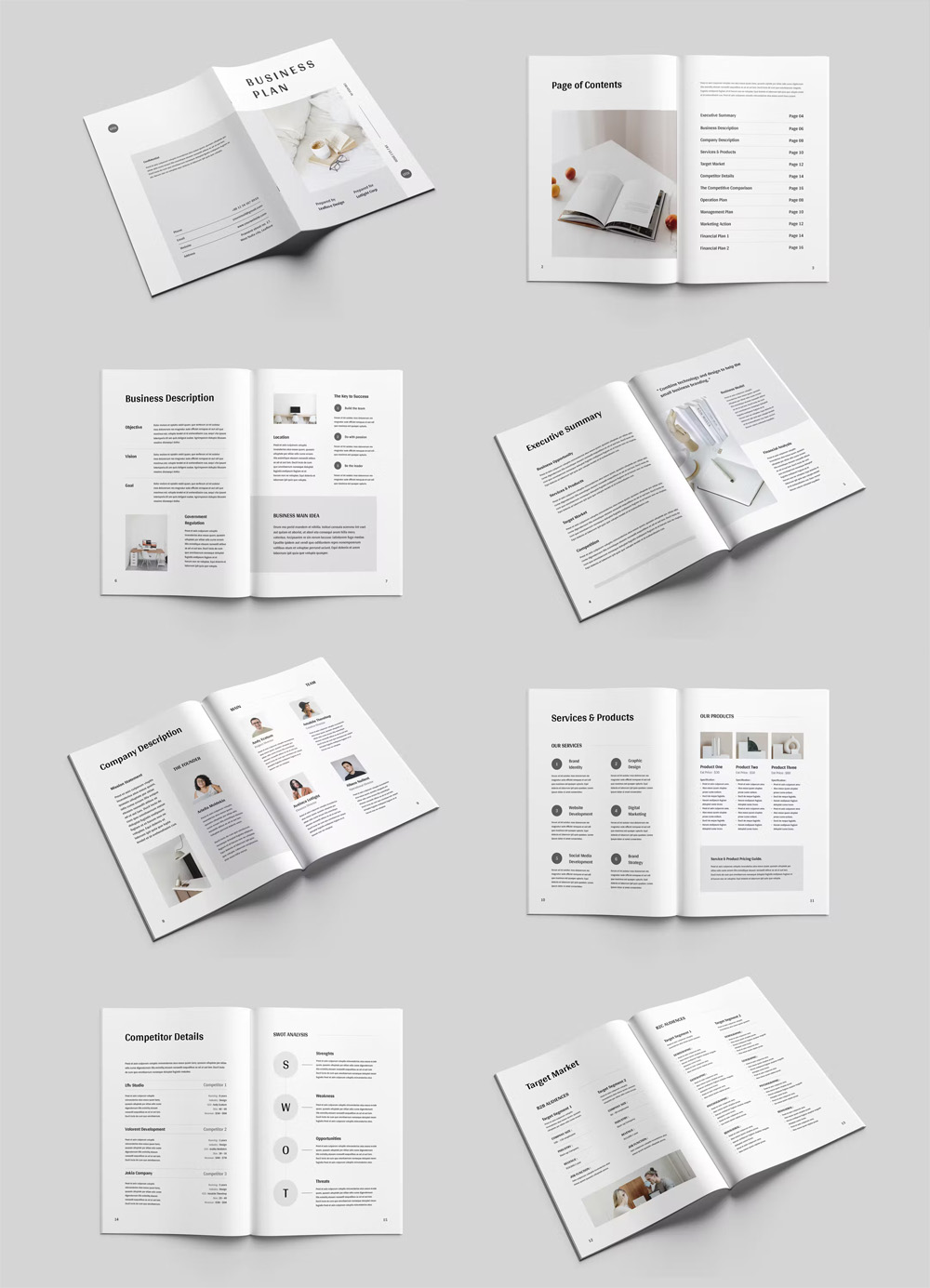 Simple Business Plan InDesign
