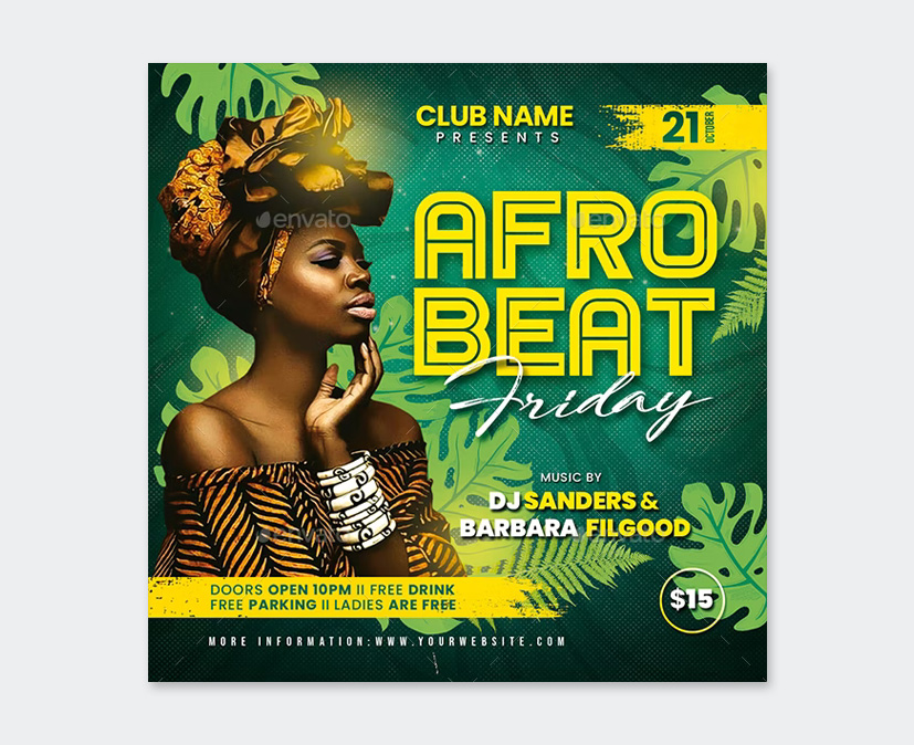 Afro Beat Flyer Design