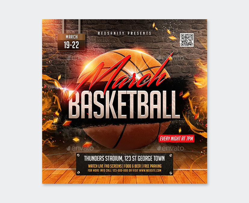 Basketball Flyer Design