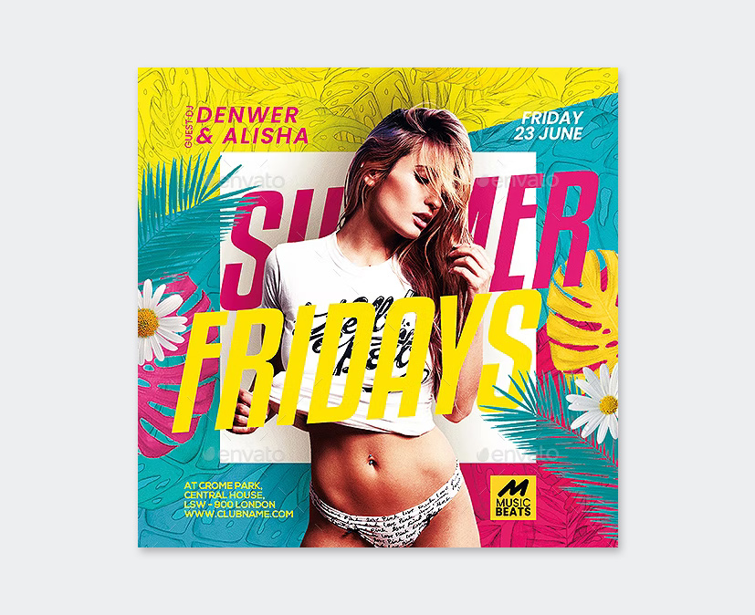 Colorful Summer Party Flyer
