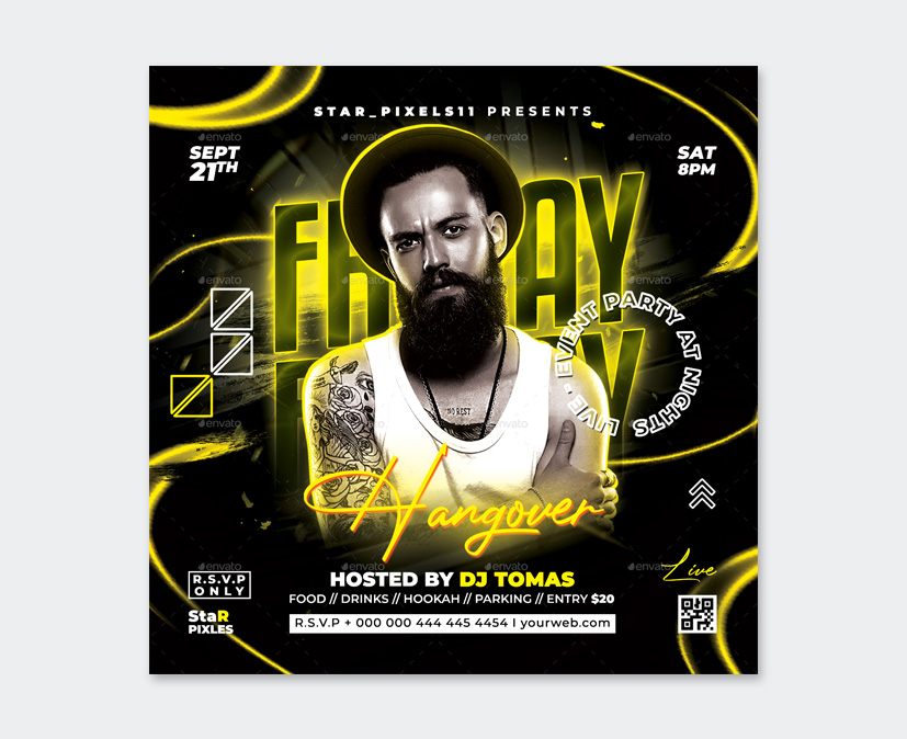 Night Party Flyer Design
