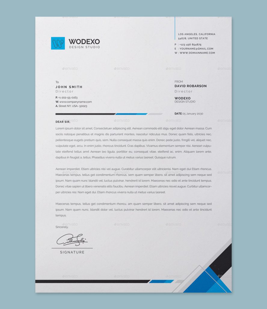 Top 10 Business Letterhead Templates • PSD design