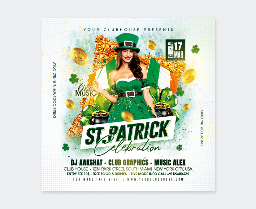 St Patrick's day flyers Design