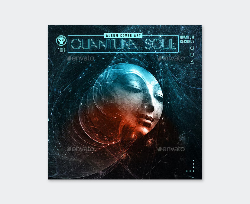 Quantum Soul Music Album Cover Design