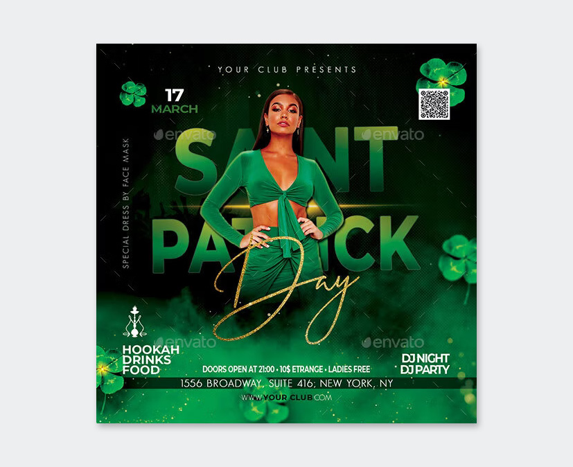St Patrick’s Day Flyer Template PSD