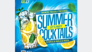 Summer Cocktails Flyer Design