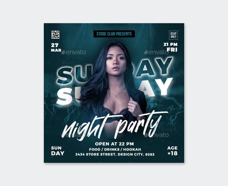 10 Cool After Party Flyer Templates PSD • PSD design