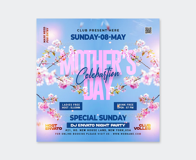 Mothers Day Flyer Template PSD