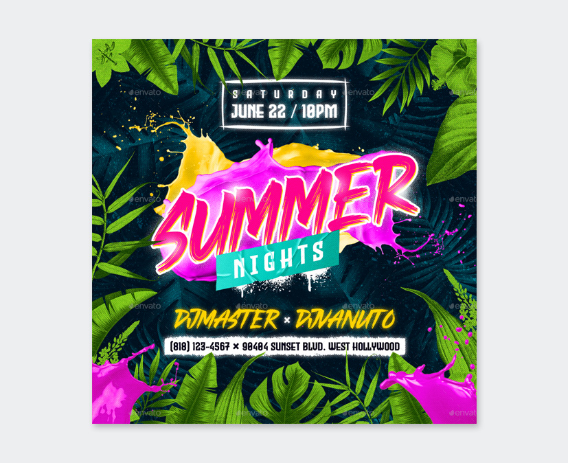 Creative Summer Party Flyer