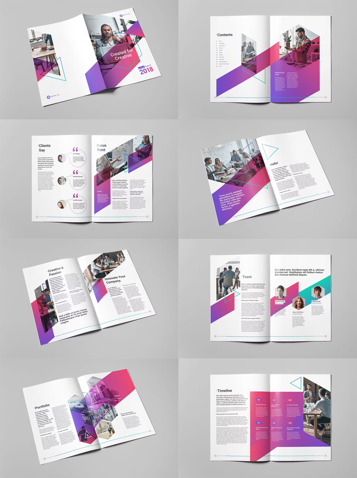 Creative Annual Report Brochure Design