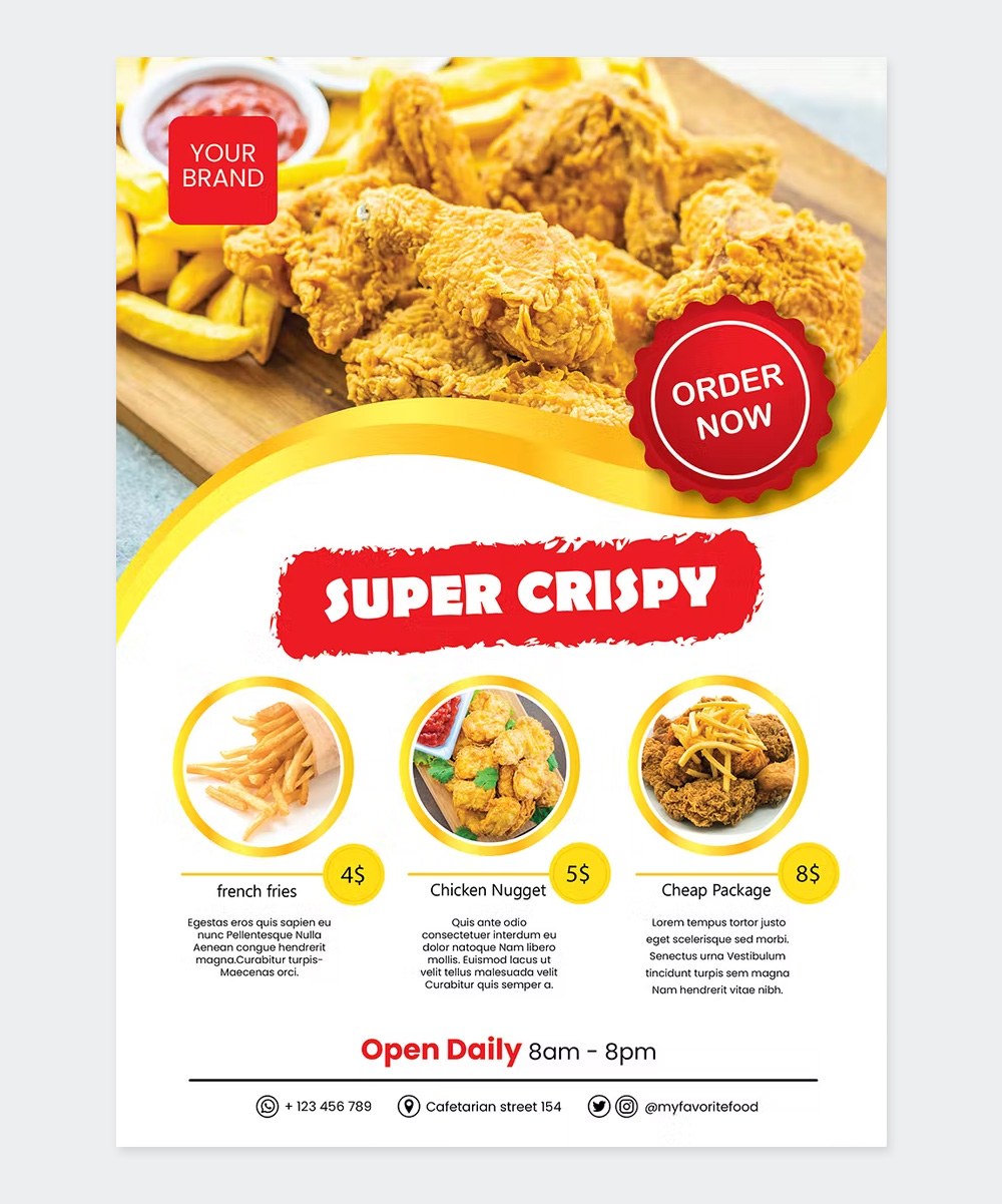 Clean Food Flyer Template