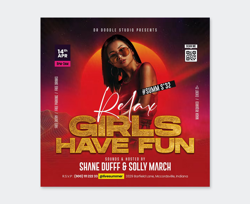 Night Club Part Flyer Template