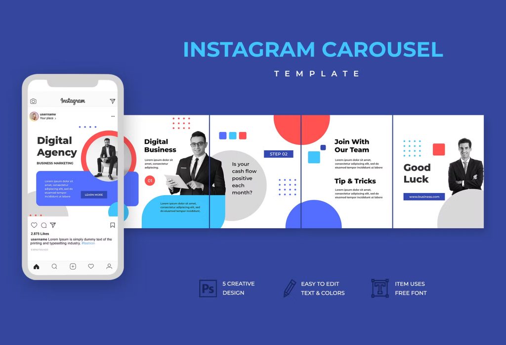 10 Best Business Instagram Carousel Templates PSD • PSD design