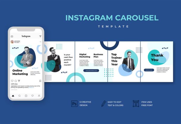 10 Best Business Instagram Carousel Templates PSD • PSD design