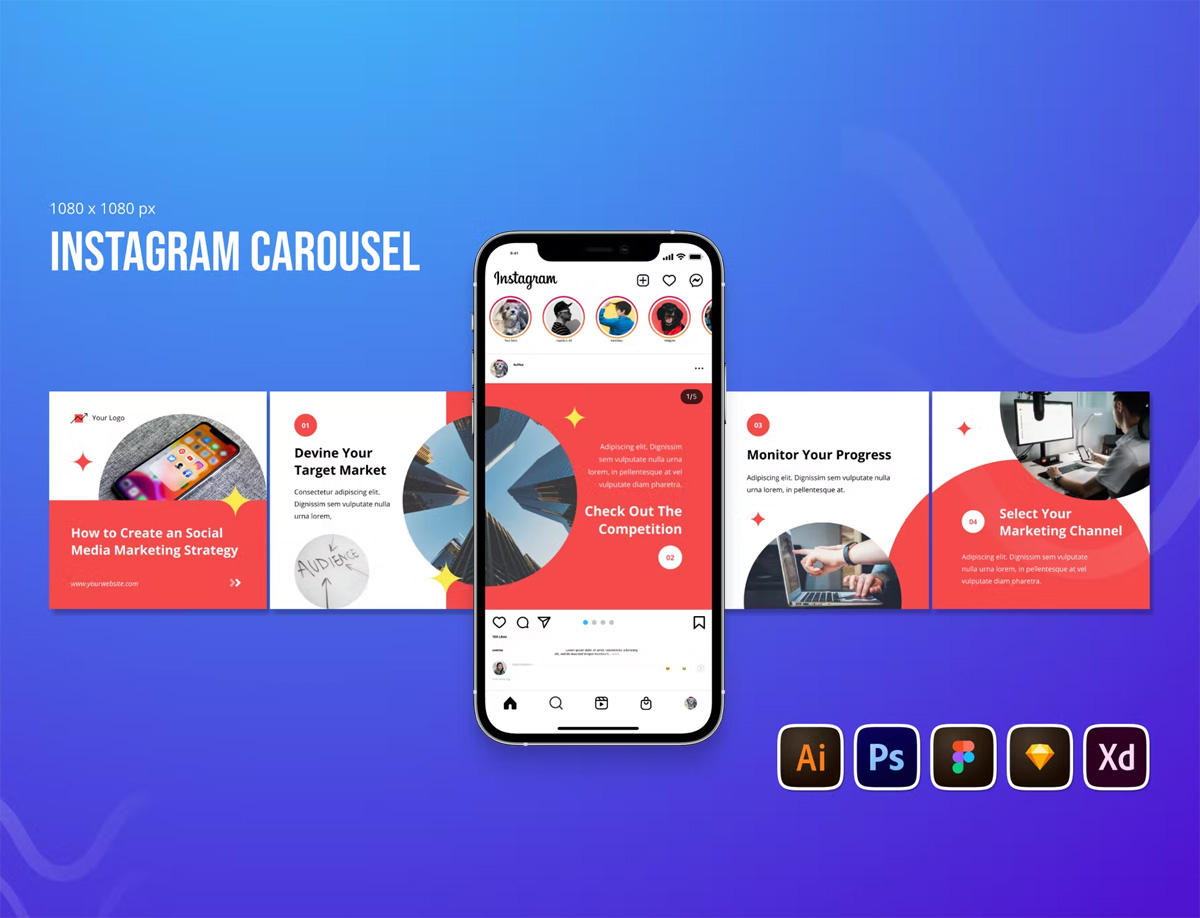 Corporate Business Instagram Carousel Design