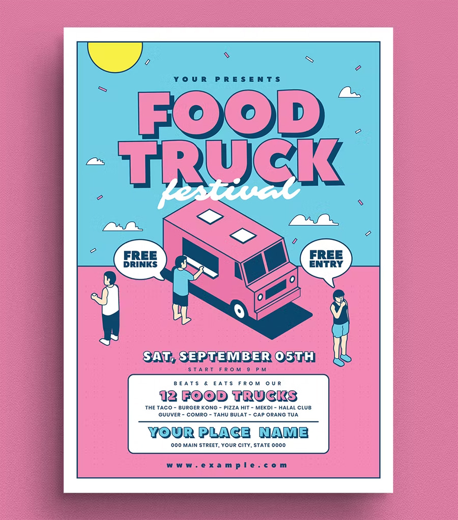 Food Truck Event Flyer Design