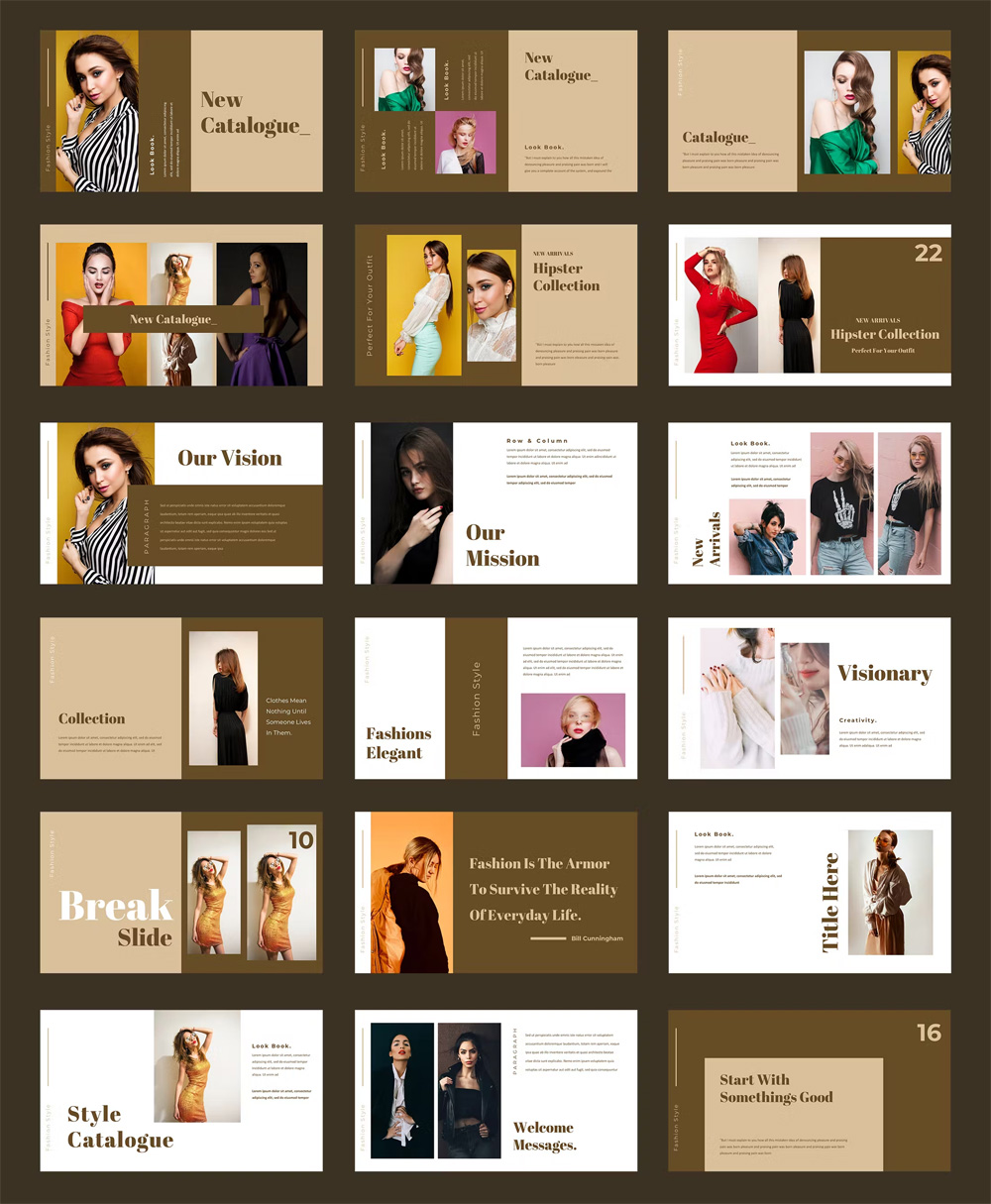 Modern and Simple Fashion PowerPoint Template