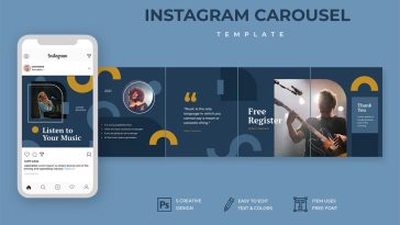 Music Instagram Carousel Temp