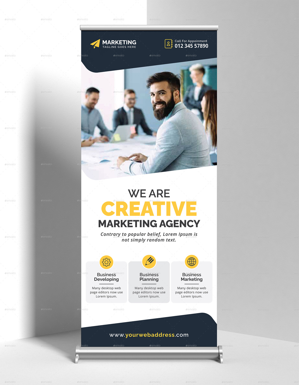 Corporate Roll-Up Banner Design