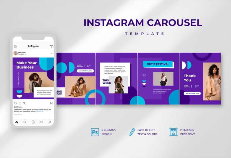 15 Best Instagram Carousel Templates PSD • PSD design