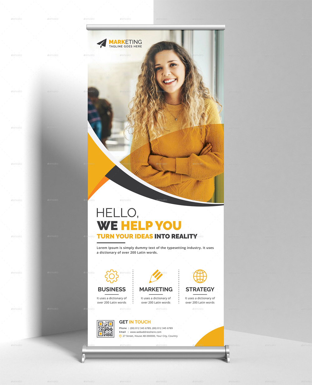 Simple Roll Up Banner Template