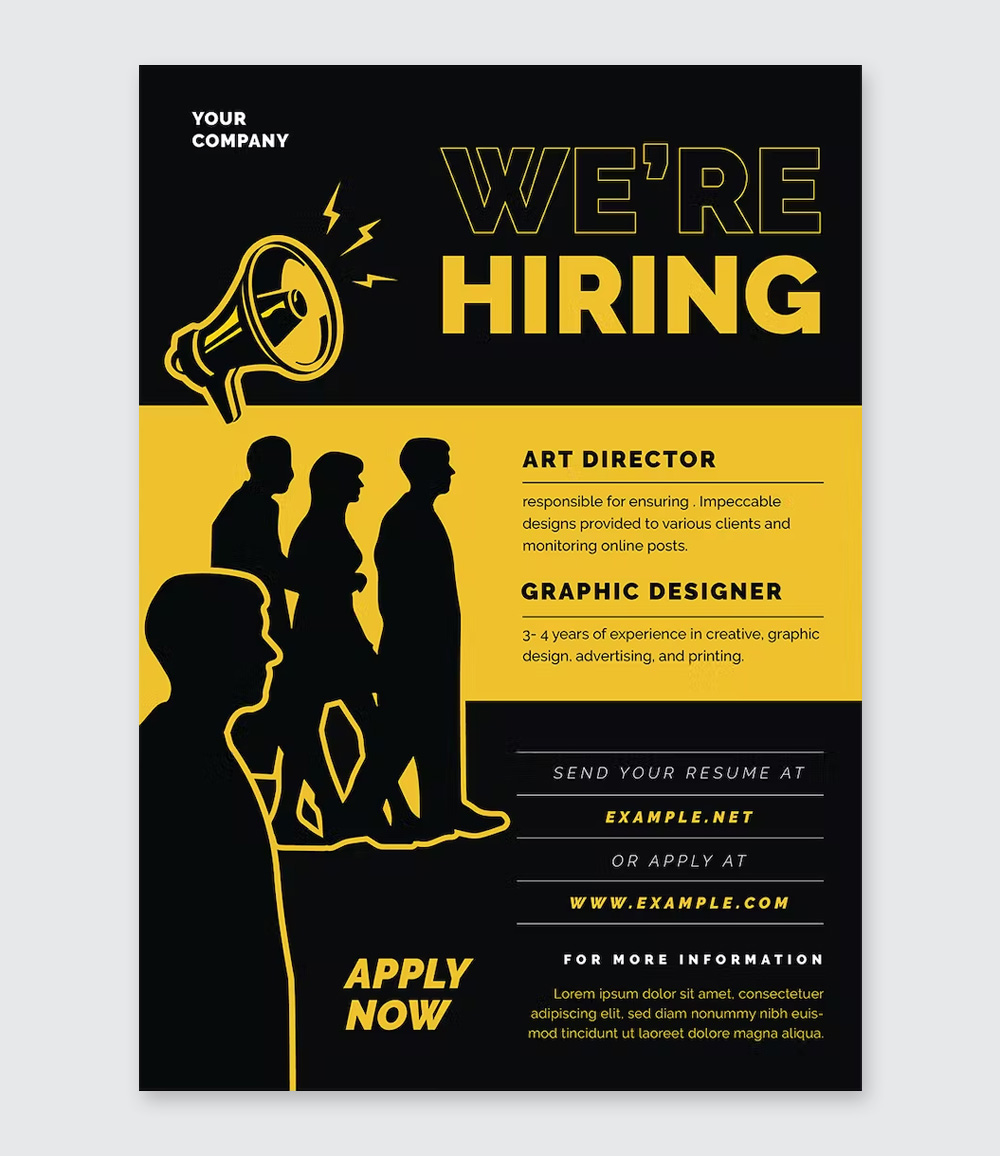 We Are Hiring Flyer Templates