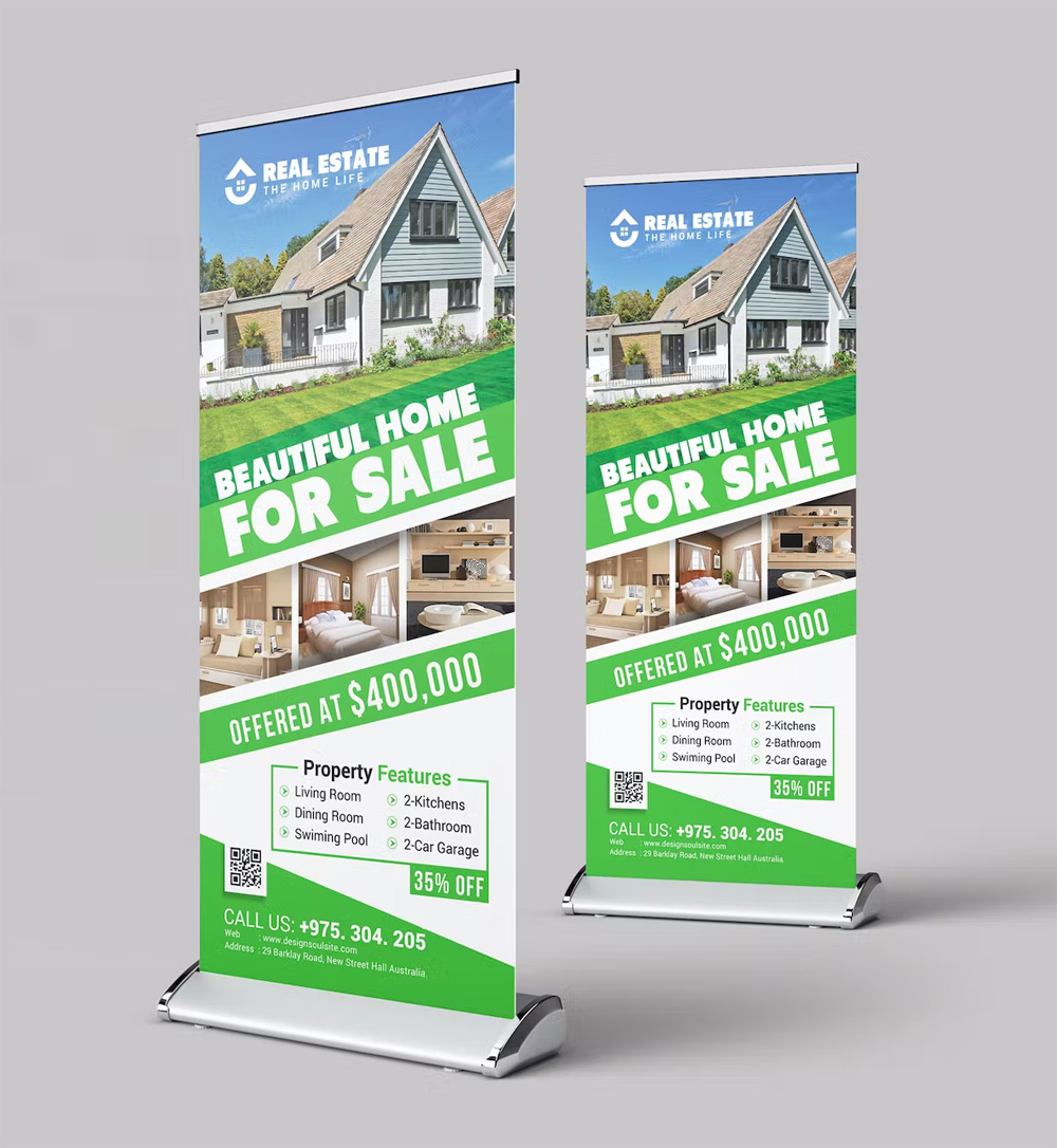 Real Estate Rollup Banner PSD