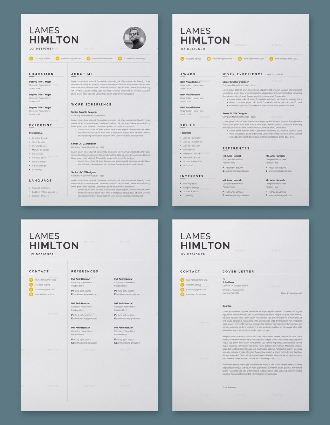 10 Best Resume Templates • PSD design